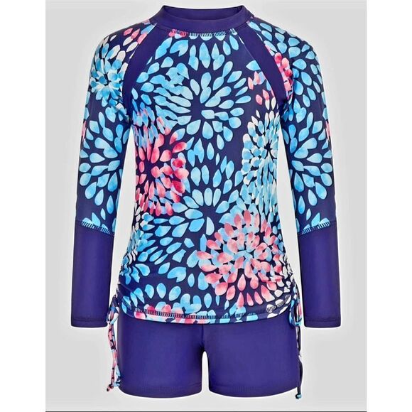 NWT GRACE KARIN GIRLS RASHGUARD - Picture 1 of 3